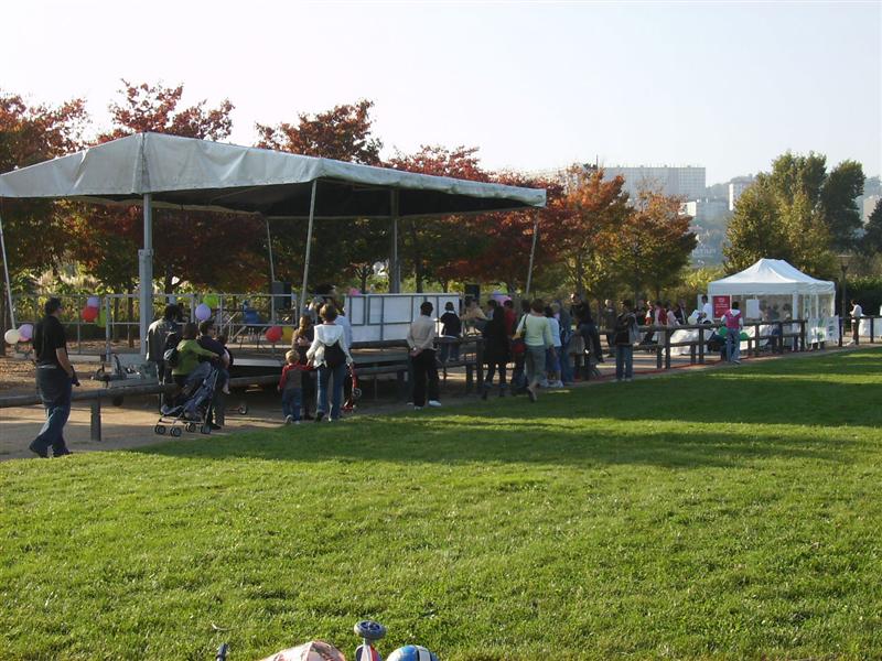 Le stand vu de loin