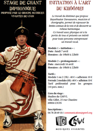 Flyer du stage