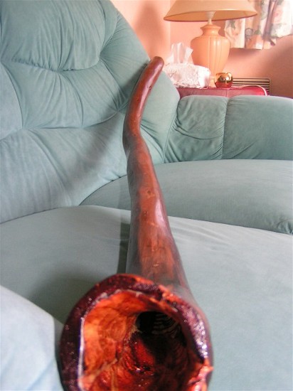 et là...collé,teinté,vernis