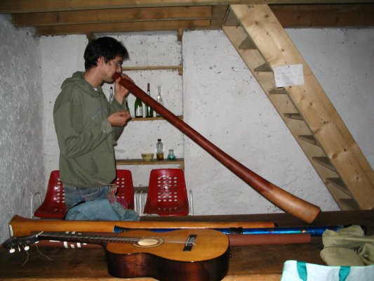 l'intérieur.....vous pouvez voir au fond la présence de magnifiques chaises datant de l'ère plagifère, sièges préférés des maîtrenageurus rex.......pièces de collec!