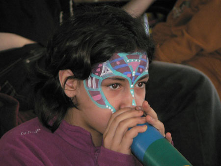 En plus il y avait le maquillage pour le carnaval!!