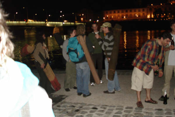 fin de soirée sur les quais