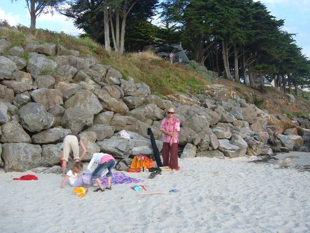 changement de plage pour le coucher du soleil!